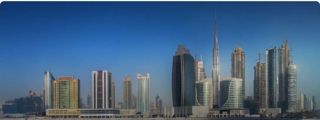 Dubai skyline near i-Rise Tower